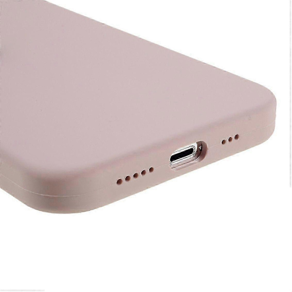 For iPhone 14 Pro-deksel Solid silikon støtsikkert telefonbakdeksel[TT] Pink
