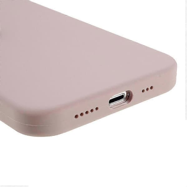 Til iPhone 14 Pro Cover Solid Silikone Stødsikkert Telefon Bagcover[TT] Pink