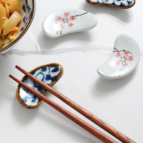Japansk stil 3-delad keramik ätpinnar viloplats bordsartiklar