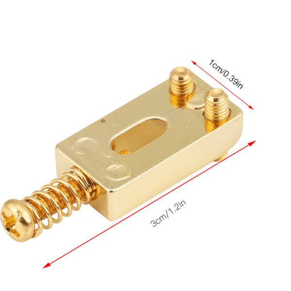 6 stk Metall Tremolo-Saler for Elektrisk Gitarbrodeler med Skiftenøkkel (Gull)