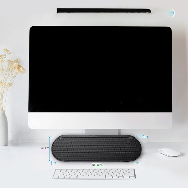 Högtalare, USB Bärbara Datorhögtalare Mini Soundbar med 3D Surround Stereo för Notebook, PC, Laptop, Skrivbord - Plug and Play