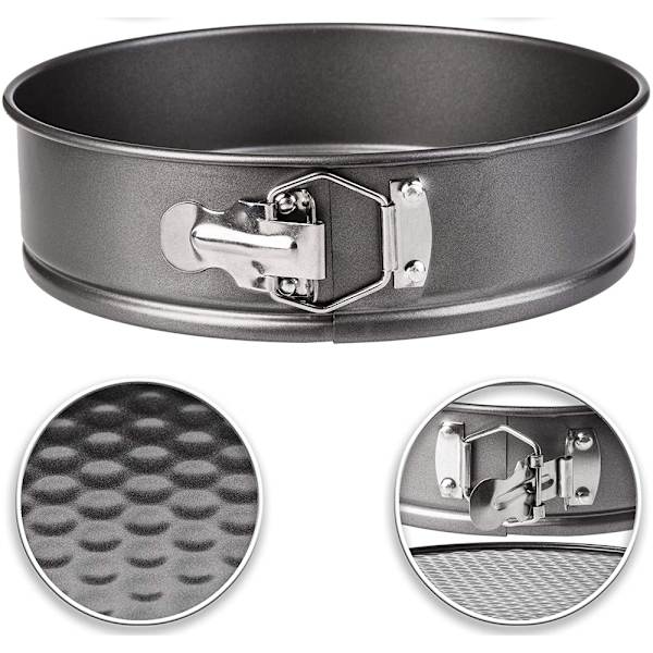 Non-stick Springform Pan，Leakproof Cake Pan  med platt botten