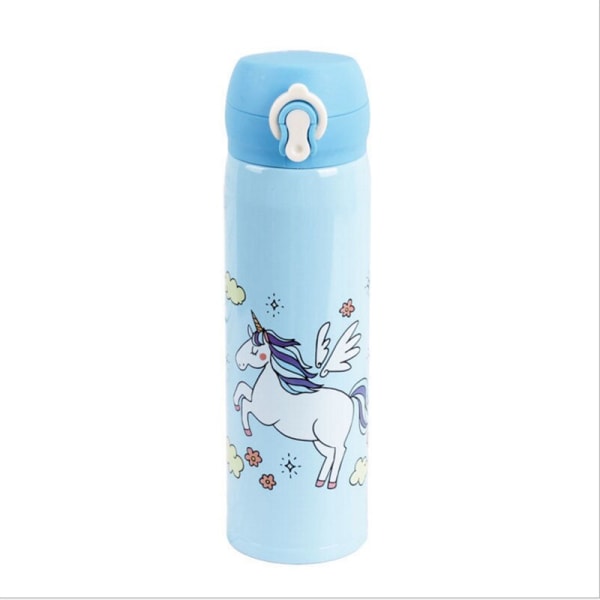 Water Bottles 500ml Capacity Drinking Water Cartoon Unicorn