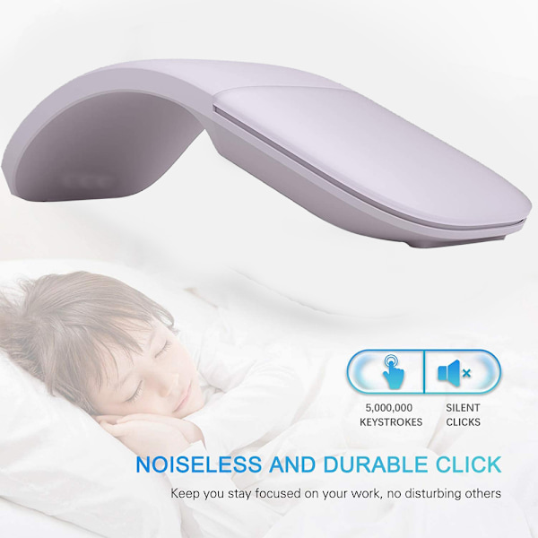 Mute Ultra-tynd laser foldbar trådløs touch-mus