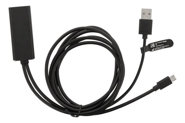 Ethernet-adapter casting-enhet 1m 100 Mbps USB-A+USB MicroB Svart 60