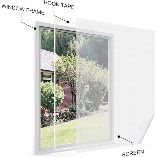 Universal Transparent Window Screen/Washable Mesh | Myggnett