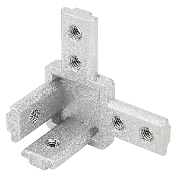5 st 3-vägs hörnkoppling 90 grader Zinklegering Fästelement för T-formade aluminiumprofiler (Europeisk standard 3030)