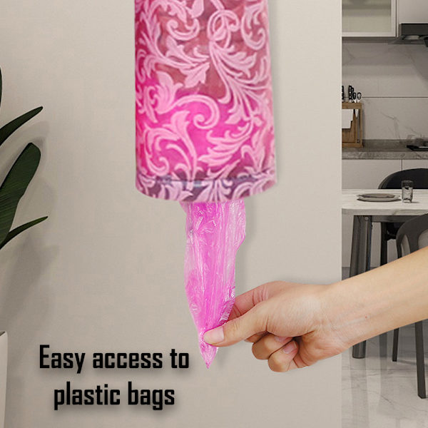 Bæreposeholdere, veggmontert plastposeholder, store handleposer