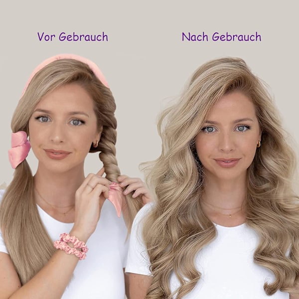 Curls Without Heat, DIY Non-Slip Heatless Curls Band med