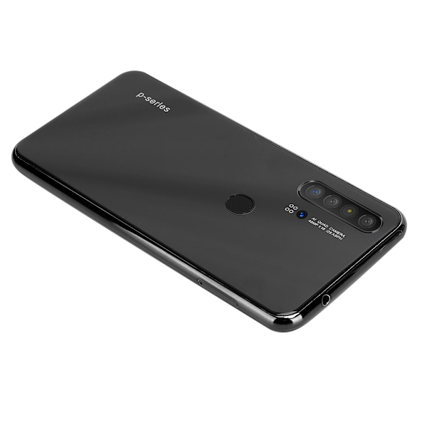 6,3 tums vattendroppsskärm 4+64G Dubbla SIM-kort 4000mAh Batteri Mobiltelefon Svart (100-240V) US