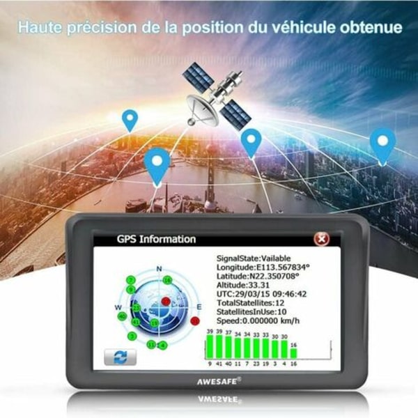 Tommer Lastbil Gps Europa 52 Kort Touch Screen Auto Navigation