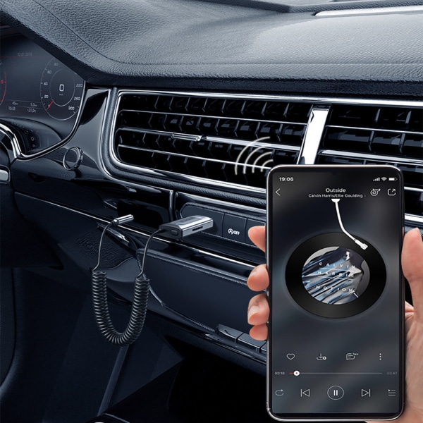 Bluetooth 5.3 -vastaanotin autoon Aux- ja USB-portilla
