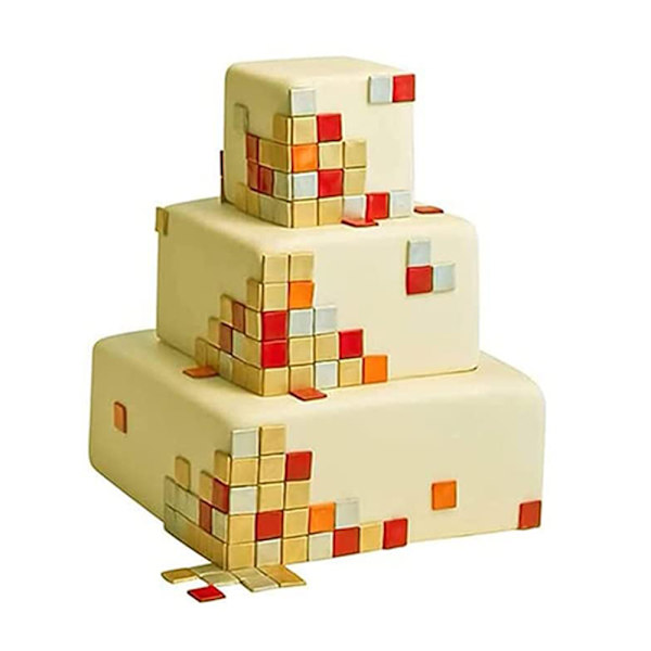 3 stk. Bohémstil kake stencil dekorasjonsmal pulverisert