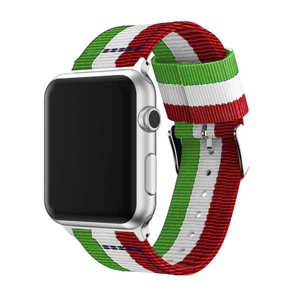 Kompatibel med Apple Watch-rem, fint vevd nylon justerbar