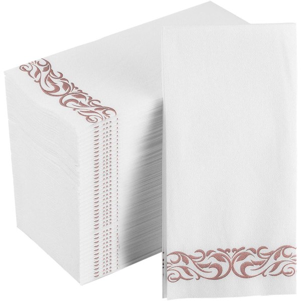 Mjuk och absorberande linne-känsla middagsservett, elegant dekorativ
