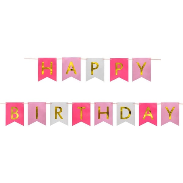 jijAcraft Happy Birthday Banner Girlande Geburtstag Bunt, für