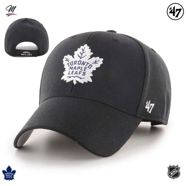 Caps - 47 Brand - Toronto Maple Leafs - Svart - 85% Akryl - Høst/Vinter