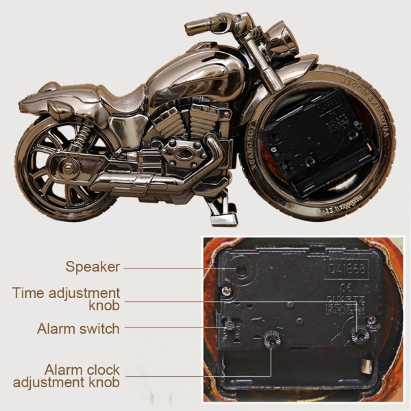 Moottoripyörän herätyskello ainutlaatuinen muoto ja tarkka aika