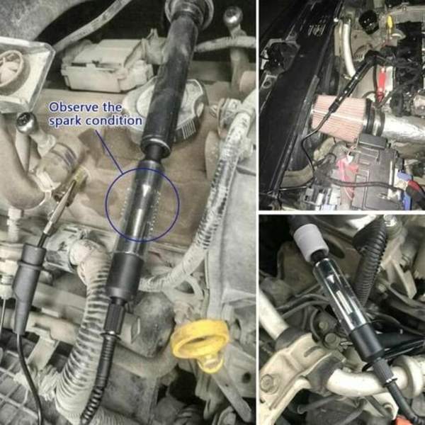 Tændrørstester, tændspole tester, motordiagnostisk værktøj