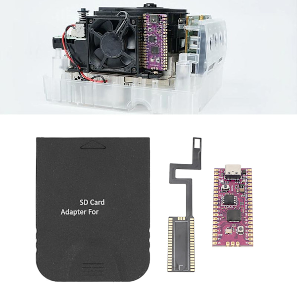 för Picoboot Utvecklingskort FPC Flexbandkabel med Micro SD-kortläsare för GC DOL 001 Retro Konsol Svart