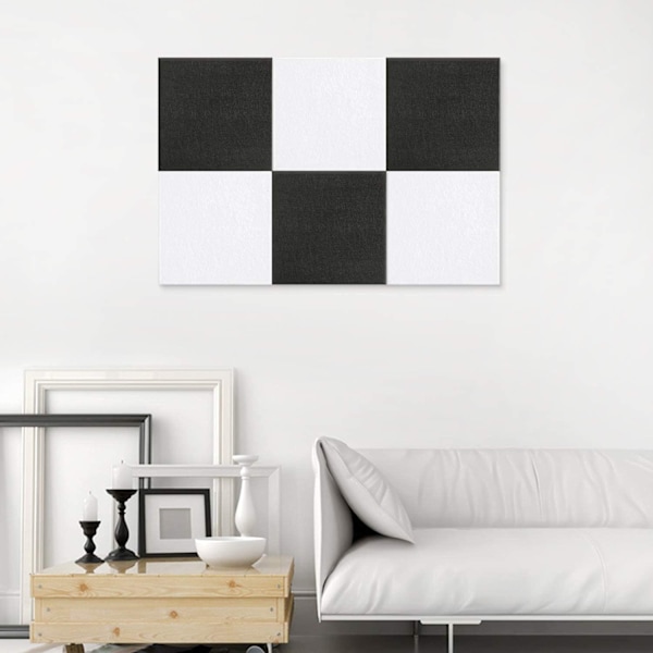 Yoillione Felt Pin Board för sovrum Kontor Hem, Bulletin Black