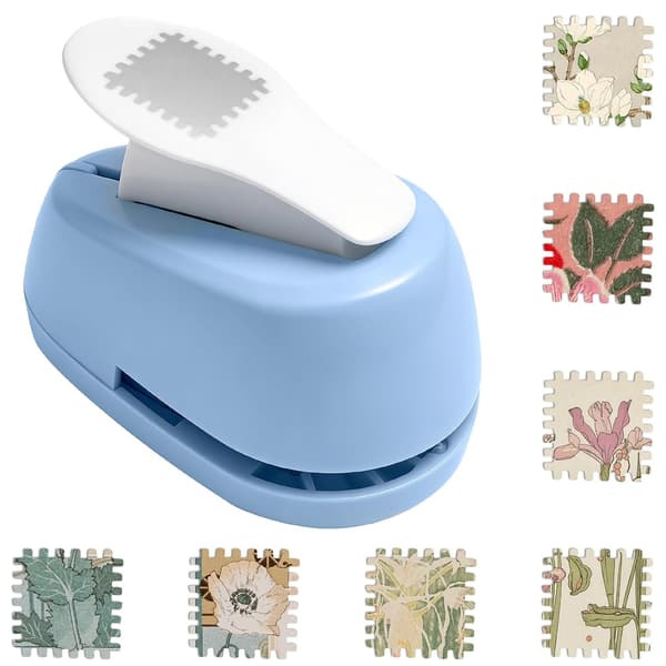 Stamp Punch 0.8 x 0.7 inch Rectangular Stamp Punch Portable Stamp Hole Punch Tool Precise Paper Punch for DIY Crafts
