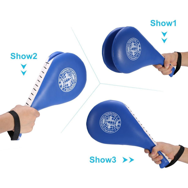 1 par Taekwondo treningsutstyr Taekwondo klo pads, hånd pads, trener pads, dobbel pads for pad trening