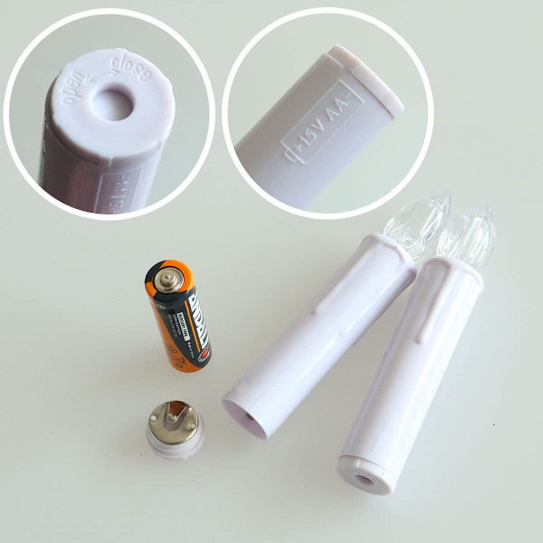 Bougies sans fil et sans flamme, lot de 10 bougies de Noël LED