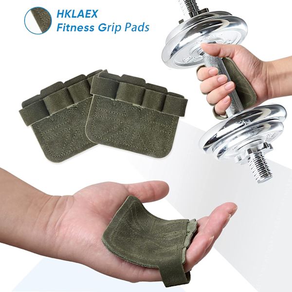 Gripkuddar för tyngdlyftning 4 Finger Loop Gym Workout Handskar