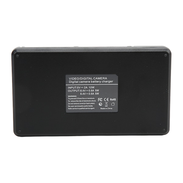 LCD dobbelt USB-oplader med TypeC-interface til LPE6-modelkamera-batterioplader