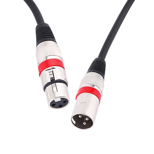 3-polet XLR-kabel han til hun M/F afskærmet lydkabel til mikrofonmixer 1M