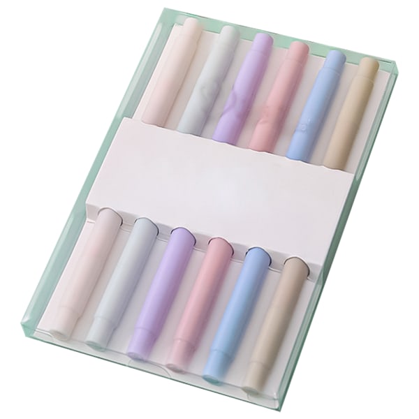 Sødt Highlighters Mild Assorterede Farver med Blød Mejselspids,