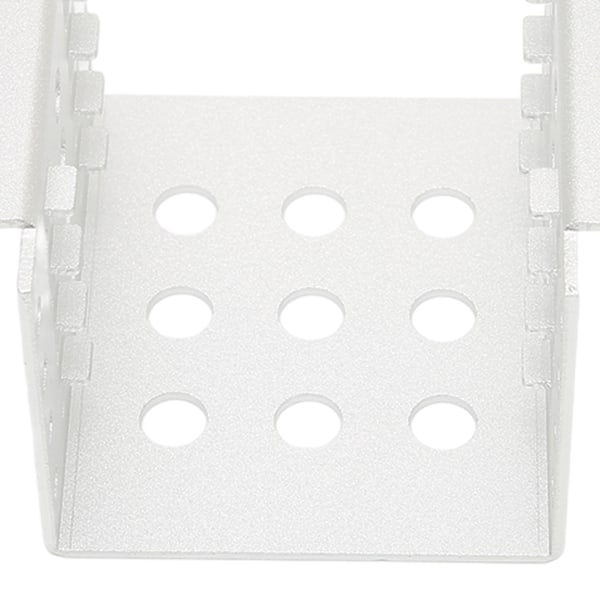 2,5-tums HDD-monteringsställ i aluminiumlegering, ihålig design, hög hårdhet, 2,5-tums hårddiskbur för 2,5-tums IDE HDD SSD silver