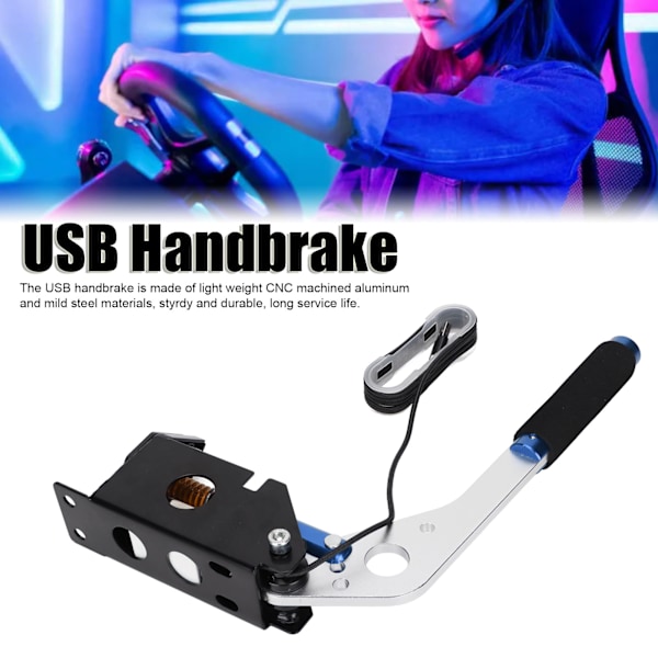 USB Handbroms PC Justerbar Simulerad Linjär Handbroms för G27 G25 G29 T500 T300 SIM Racing Spel Blå