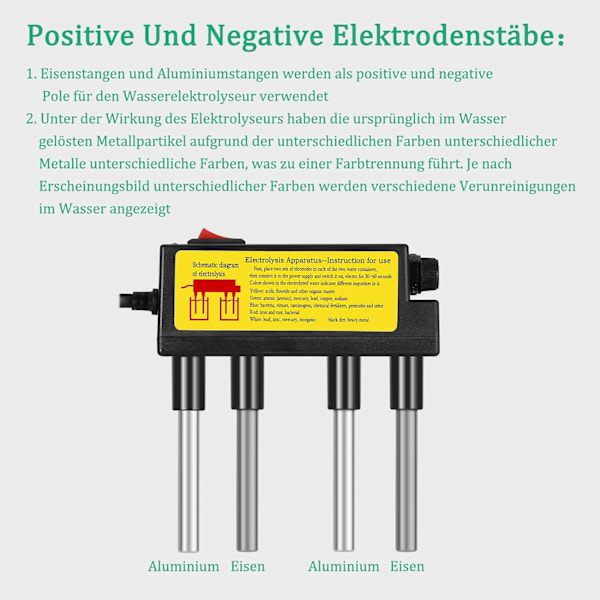 Vattenelektrolysator Test Elektrolys Vattenverktyg Vattenrenhetsnivåmätare Vattenkvalitetstestare Gaze
