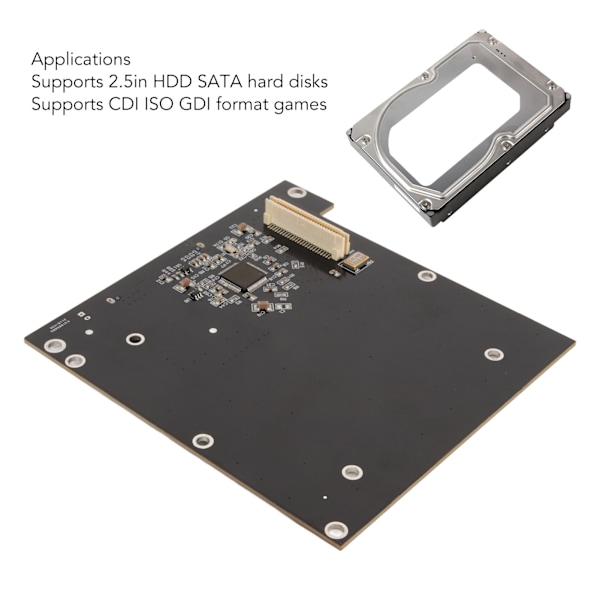 2.5in SATA Hårddiskadapterkort BIOS-chip HDD-kontaktkort Kit för Sega Dreamcast för DC VA0 VA1 Moderkort