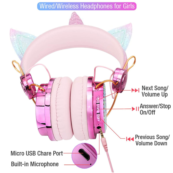 Hörlurar, trådlösa hörlurar Hörlurar Bluetooth