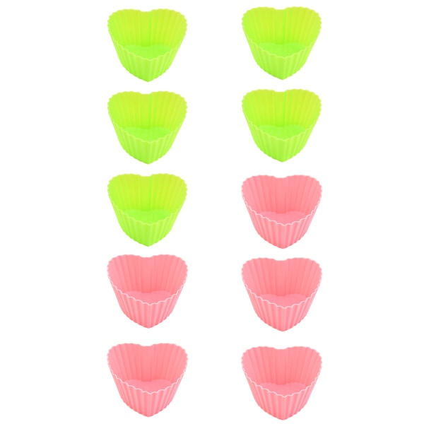 10 silicone cupcake baking cups Reusable muffin liners, kitchen