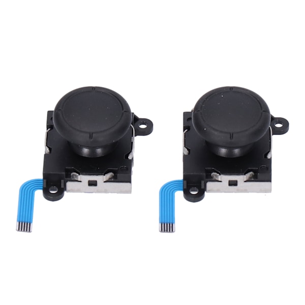 Joystick Ersättningsverktyg Konsol Reparationskit med 3D Analog Joystick Skruvmejslar Pincett för NSwitch Kontroller (Svart)