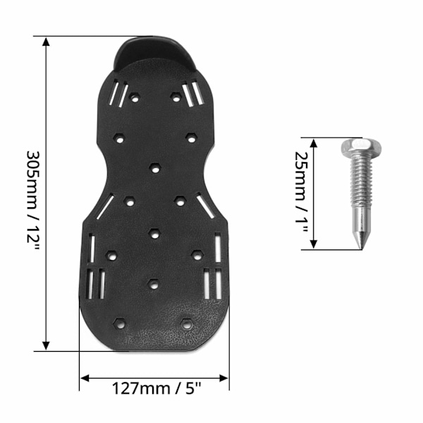 Spikade skor med 25 mm korta spikar, perfekta för epoxigolv, överlägg, takläggning, grön färg (1 par)