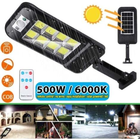 LED solcellegadelampe SOLAR LED LAMPE 500W / 6000K