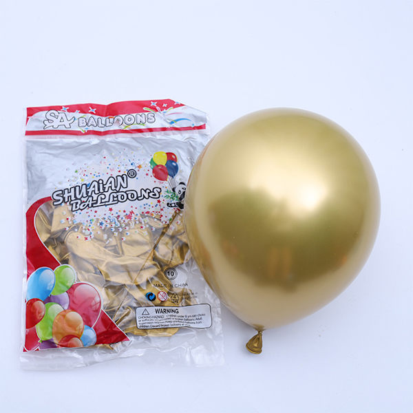 Chrome metalliske ballonger 50 stk 12 tommers tykke lateksballonger