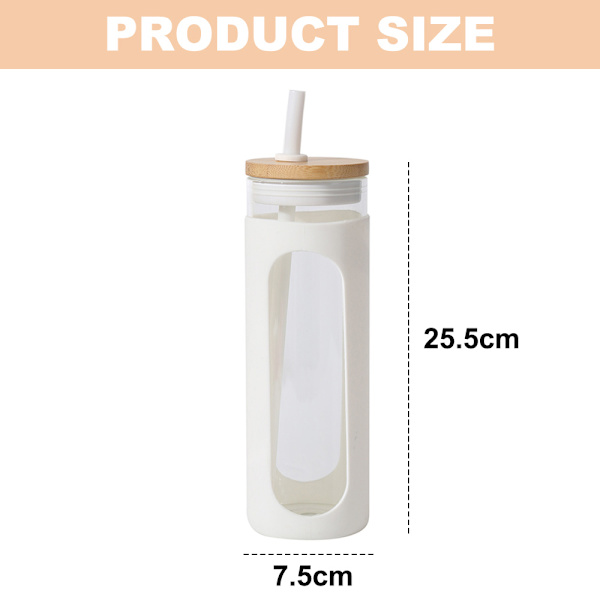600 ml karkkivärilasi, lämmönkestävä lasipullo lämmöneristyskannella