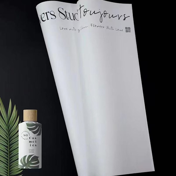 Brev Blomster Inslagpapper 20 ark Presentförpackningspapper
