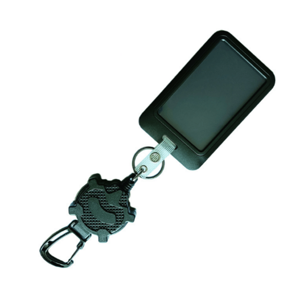 Retractable ID Card Holder with Carabiner