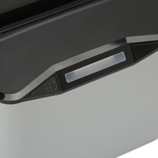 80mm Termisk Kvittoskrivare POS-skrivare Automatisk Skärning USB LAN SERIELL Port Restaurang Kökskrivare för Windows 100‑240V EU-kontakt