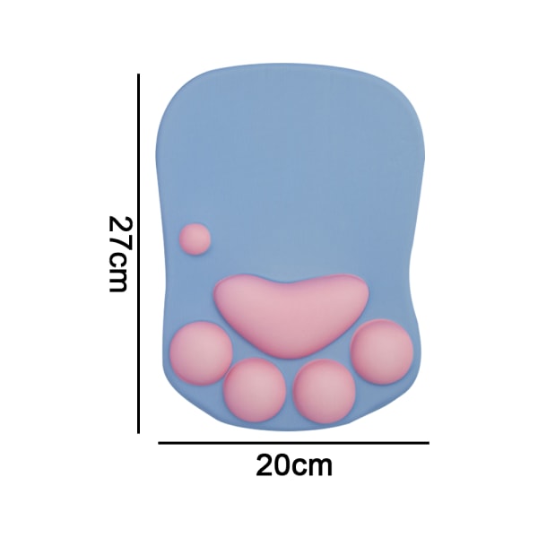 Cat Paw hiirimatto rannetukityynyllä, pehmeää silikonia