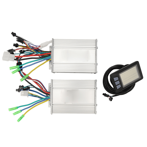 Elcykelkonverteringskit med multifunktionell display, lämplig för 2 mm styren, motorhölje i aluminiumlegering säkerställer hållbar prestanda
