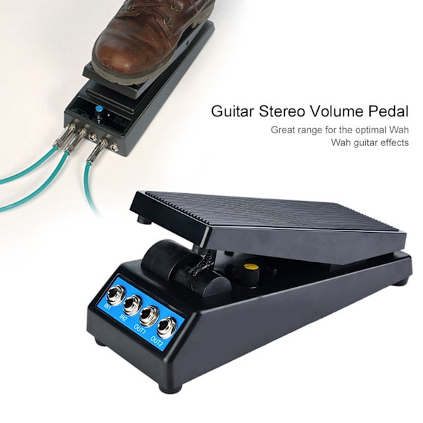 Daphon DF1511A Gitarr Stereo Volympedal DJ Gitarr Effektpedal Dubbel Ingång & Utgång