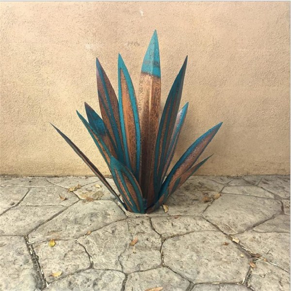 Tequila Rustik Skulptur, 27cm DIY Metal Agave Plante, Rustik